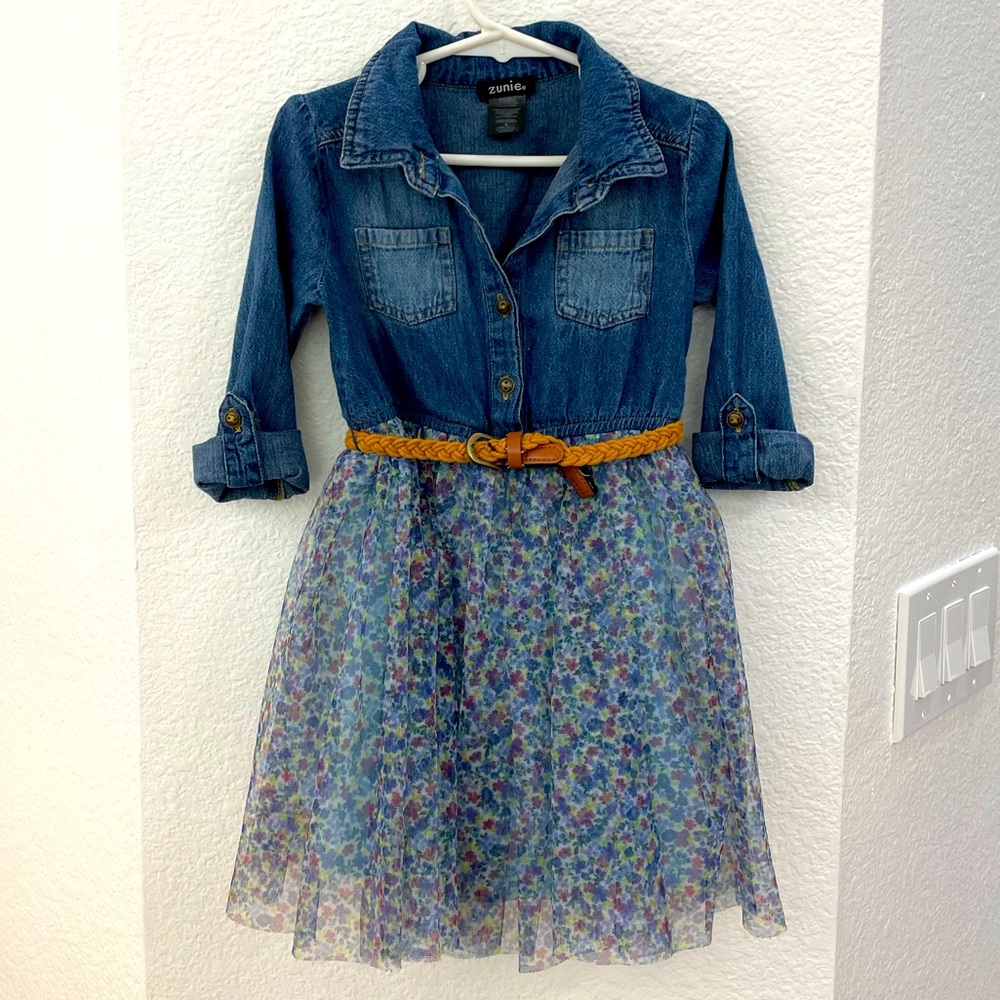 Denim/Tulle Dress